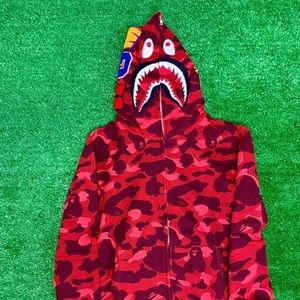 Red bape hoodie